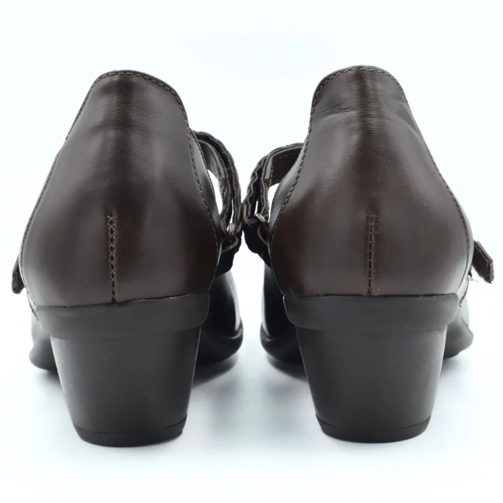 NAOT Forward Mary Jane Shoes Women’s EU 39 US 8 Brown Leather Comfort Low Heel - Picture 8 of 11